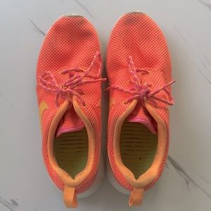 Neon Orange Nike Roche Runs